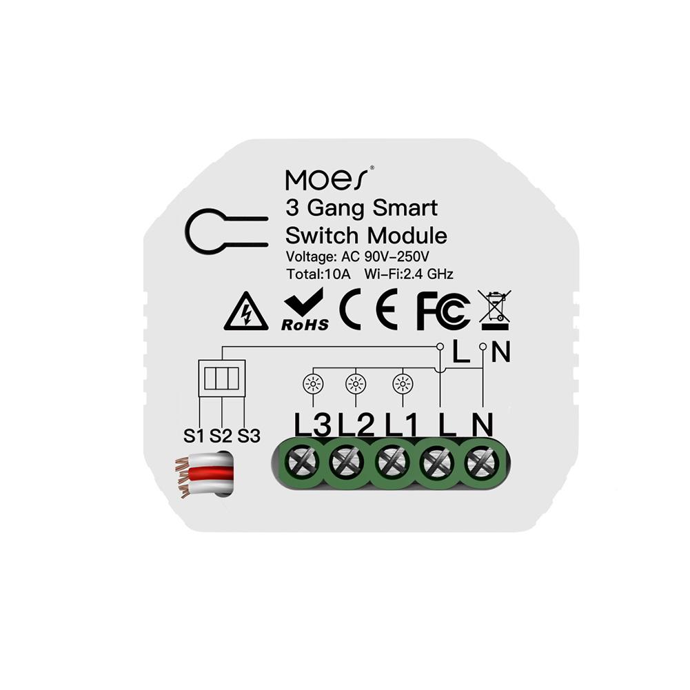 Mini Modulo Inteligente Wifi Para Conservar Apagador De 3 Vias